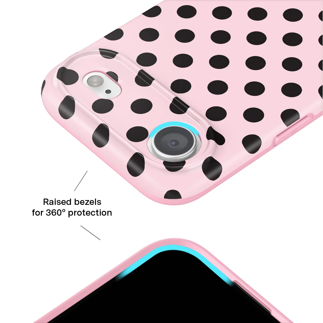 Princess Pink Polka Dot iPhone Case - Image 3