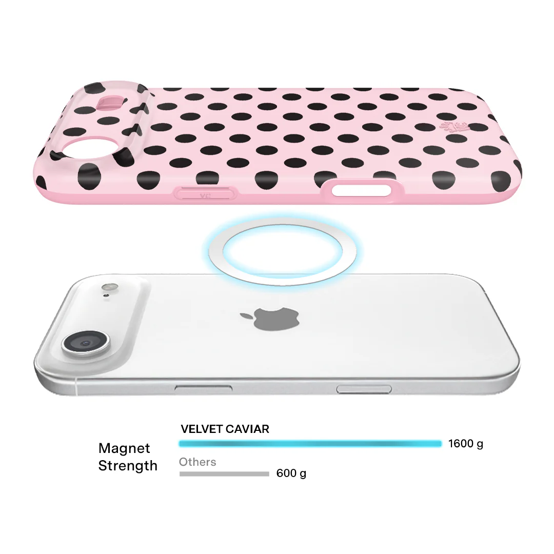 Princess Pink Polka Dot iPhone Case - Image 4