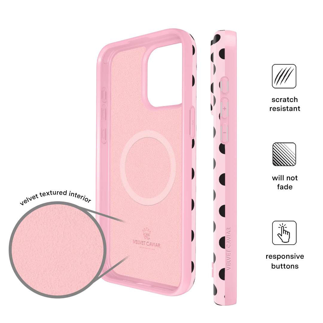 Princess Pink Polka Dot iPhone Case - Image 45