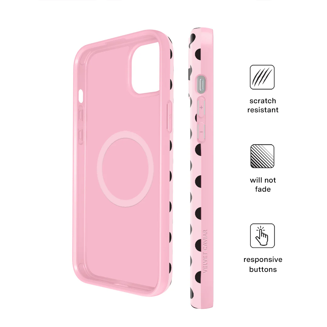 Princess Pink Polka Dot iPhone Case - Image 70