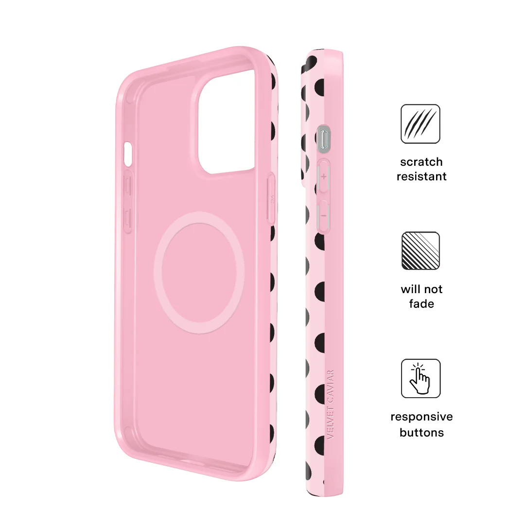 Princess Pink Polka Dot iPhone Case - Image 75