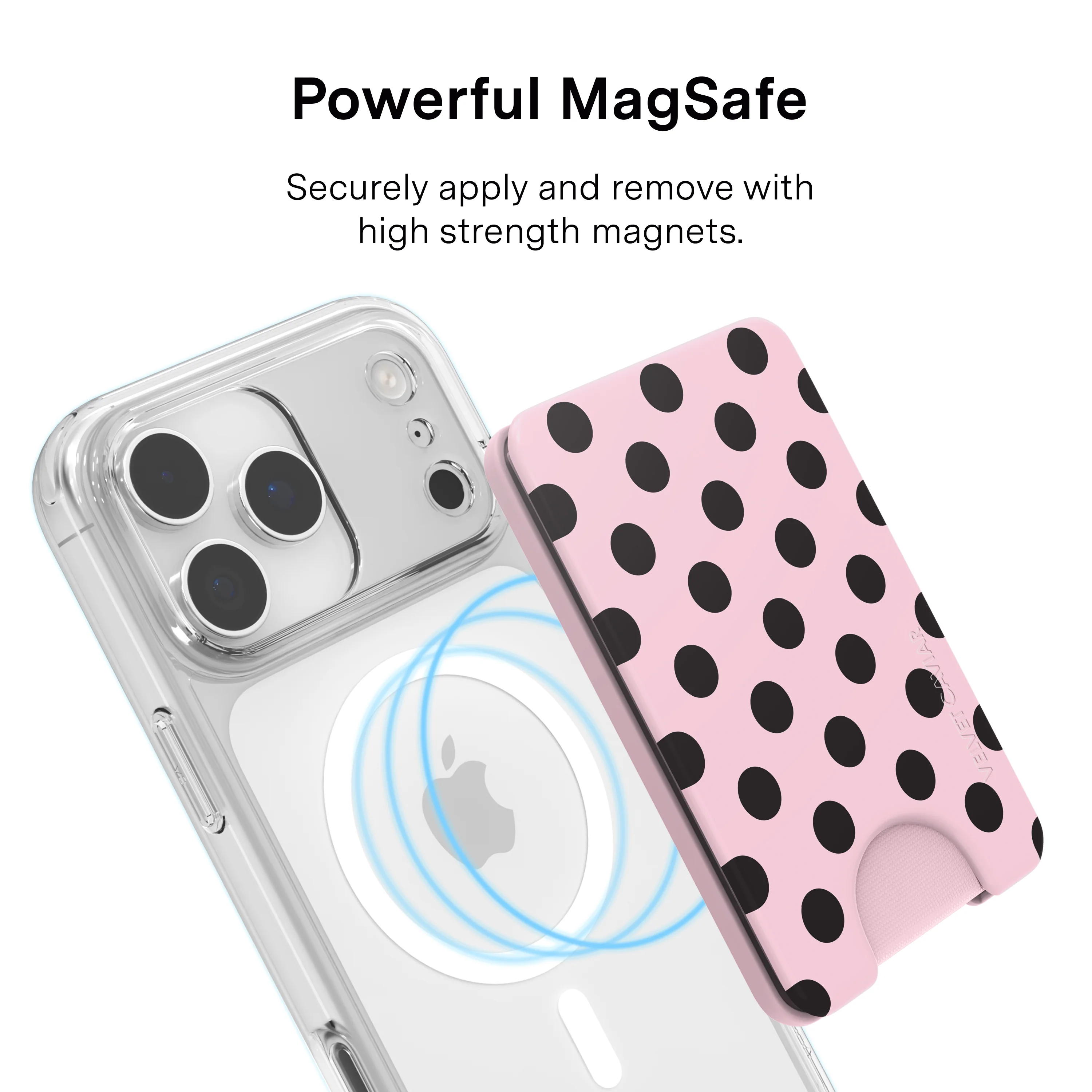 Princess Pink Polka Dot MagSafe Wallet - Image 4