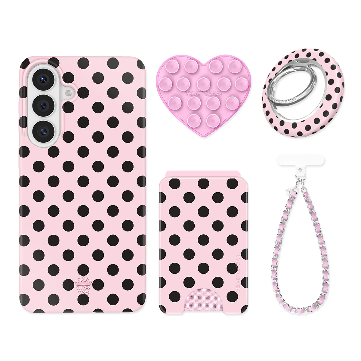 Princess Pink Polka Dot Samsung Bundle Set - Image 2
