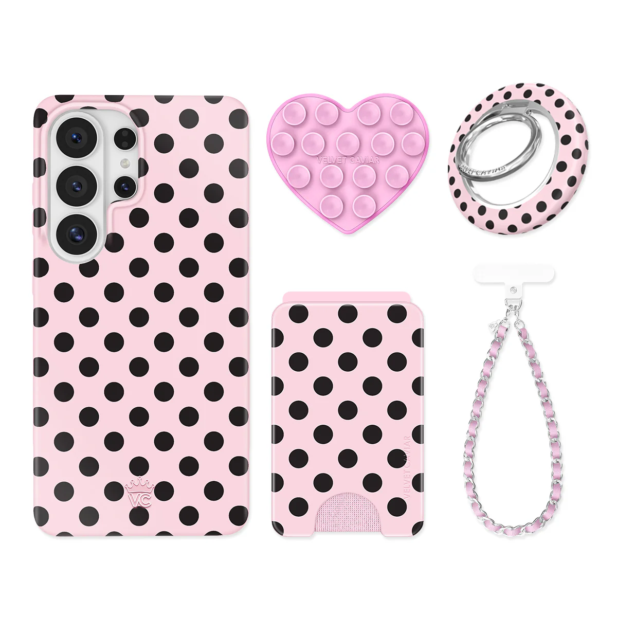 Princess Pink Polka Dot Samsung Bundle Set - Image 3