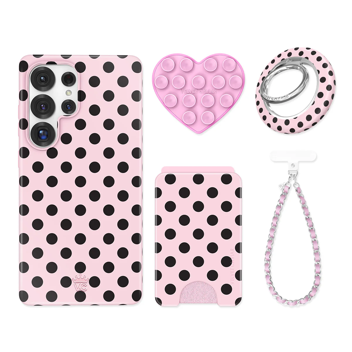 Princess Pink Polka Dot Samsung Bundle Set - Image 6
