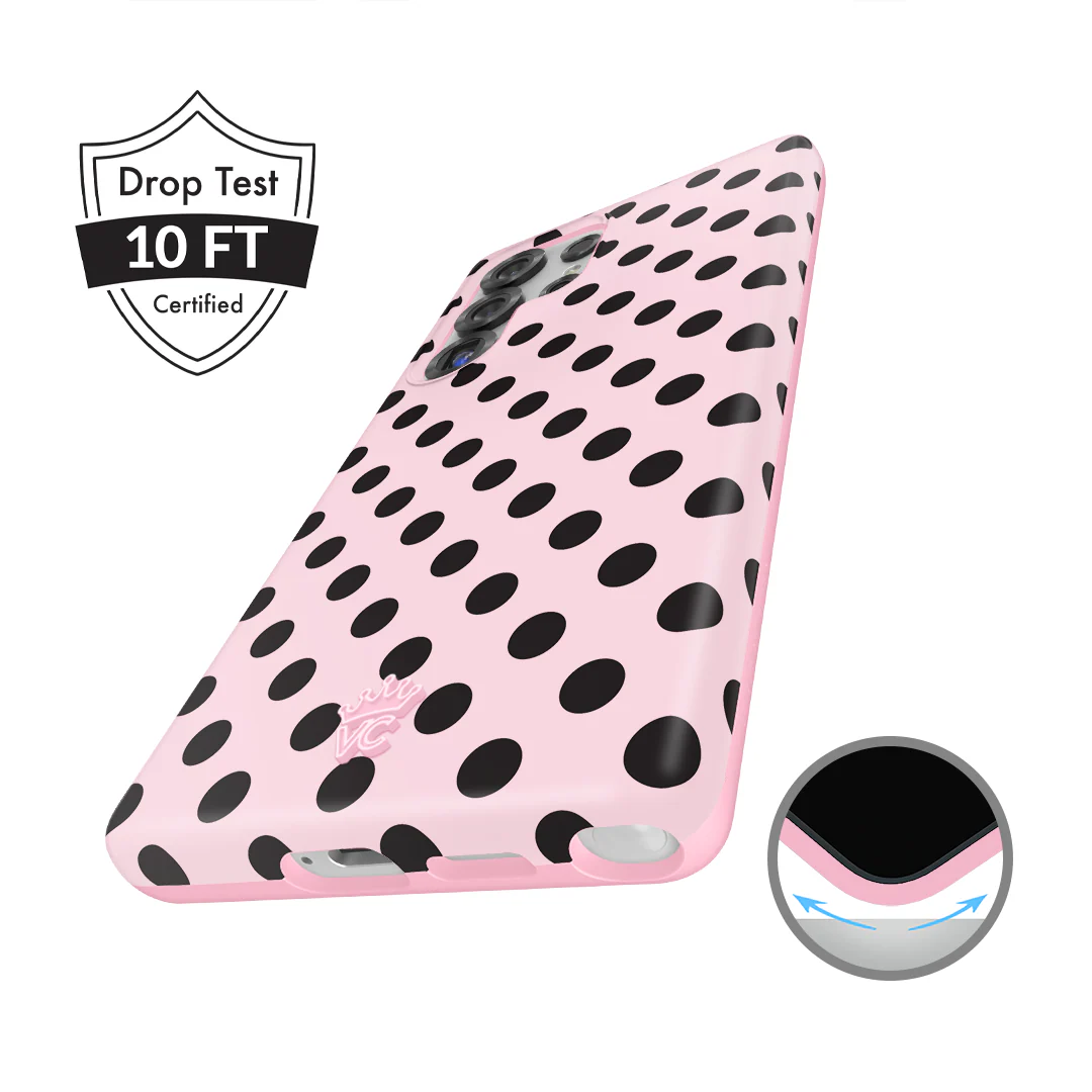 Princess Pink Polka Dot Samsung Case - Image 12