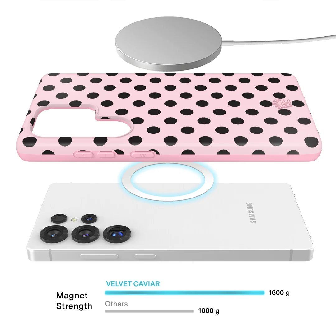 Princess Pink Polka Dot Samsung Case - Image 14