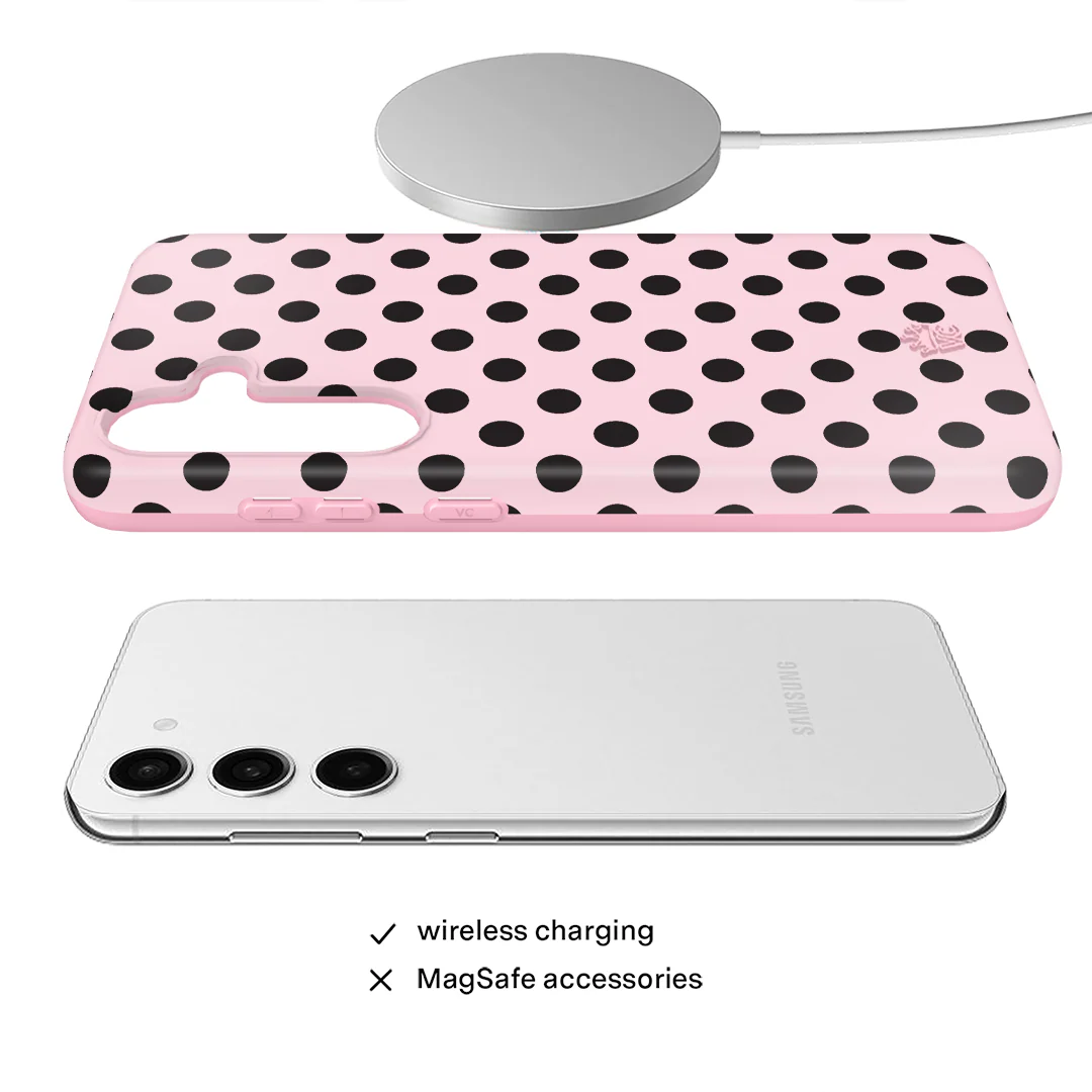 Princess Pink Polka Dot Samsung Case - Image 19