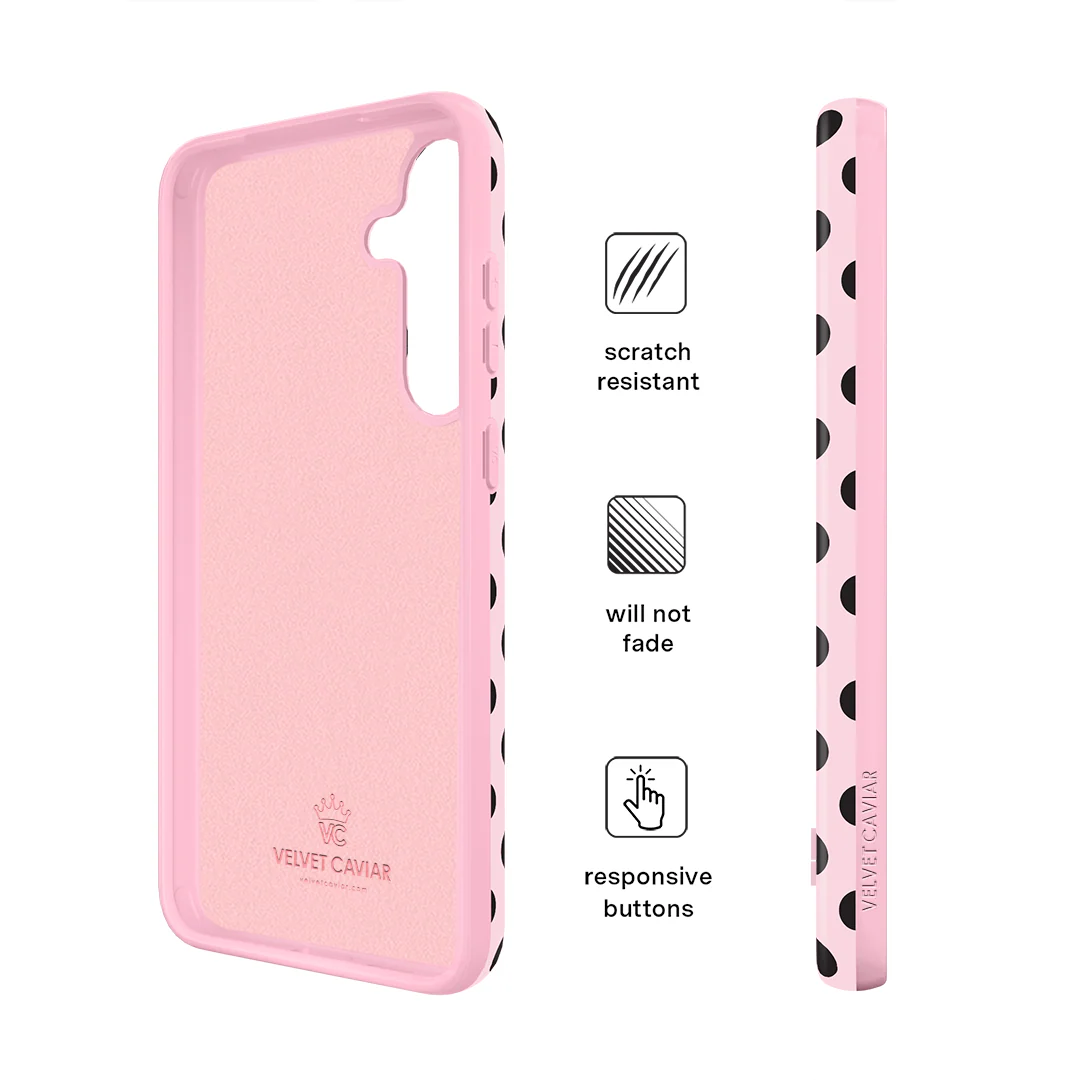 Princess Pink Polka Dot Samsung Case - Image 25
