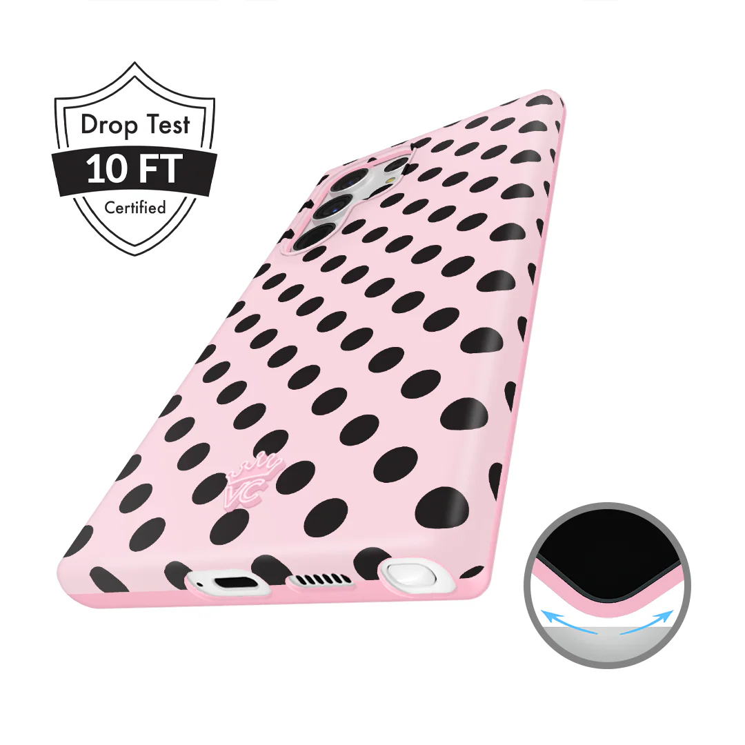Princess Pink Polka Dot Samsung Case - Image 27