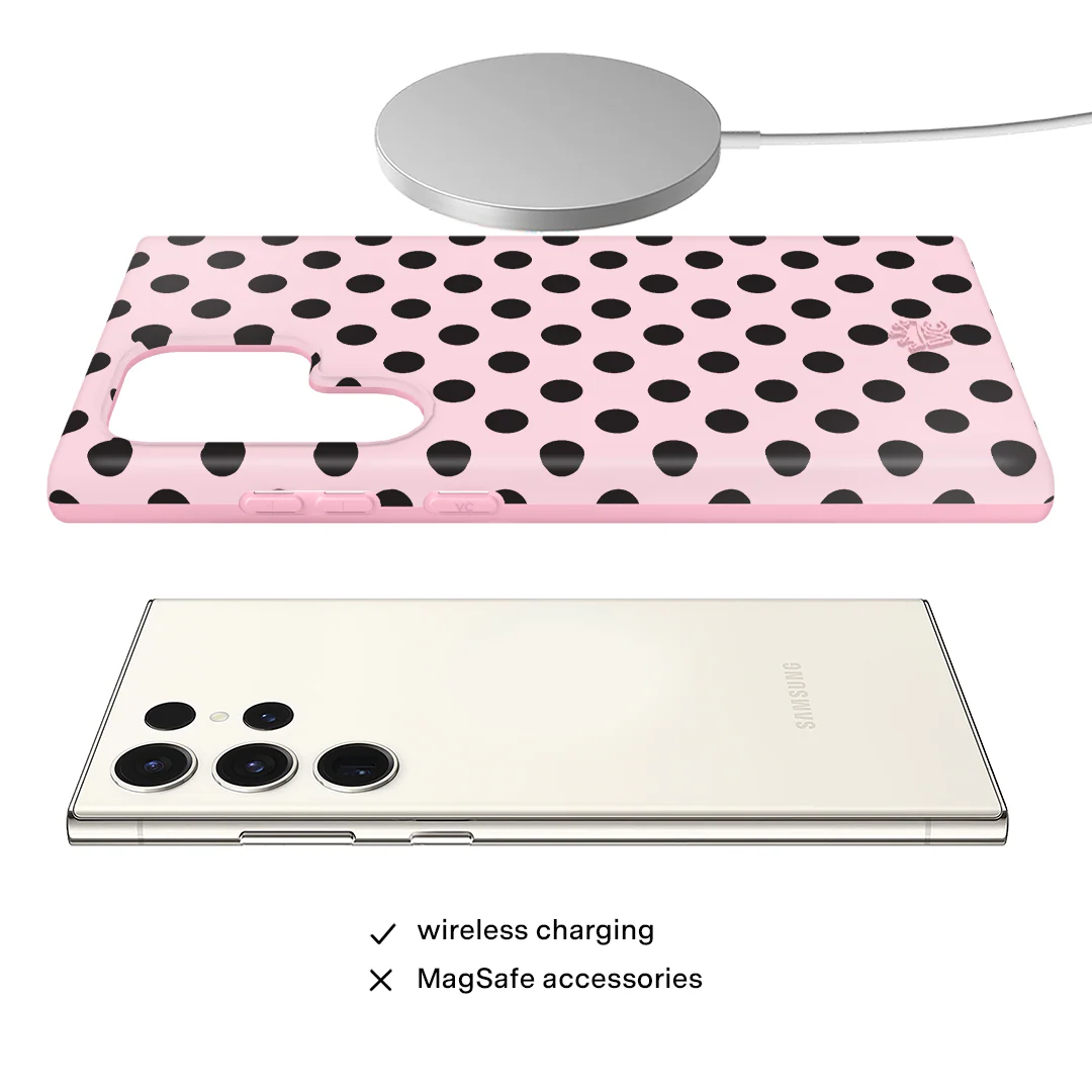 Princess Pink Polka Dot Samsung Case - Image 29