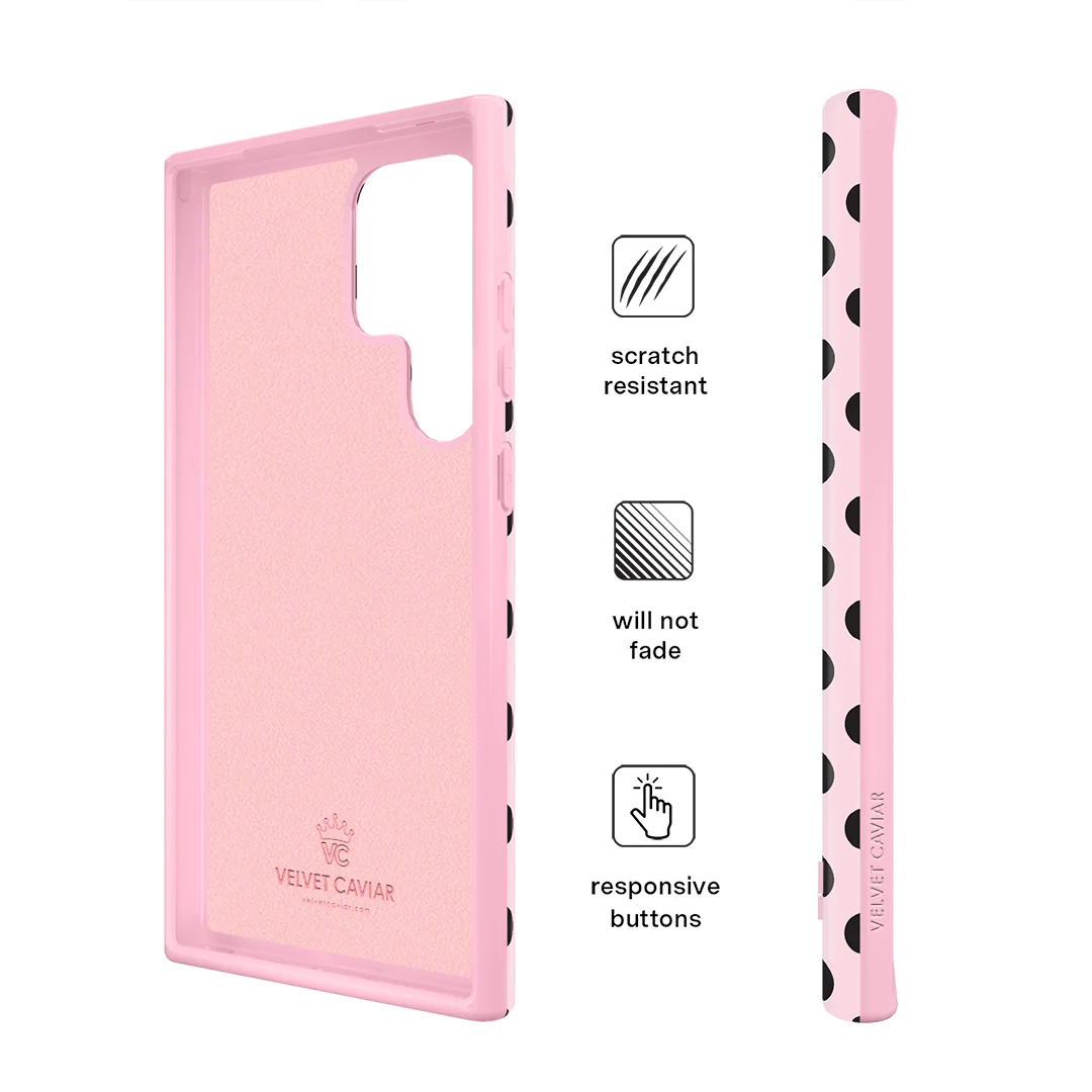 Princess Pink Polka Dot Samsung Case - Image 30