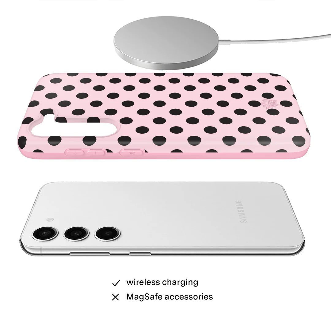 Princess Pink Polka Dot Samsung Case - Image 34
