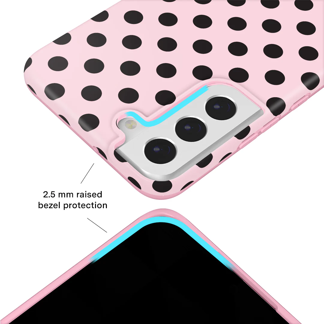 Princess Pink Polka Dot Samsung Case - Image 49