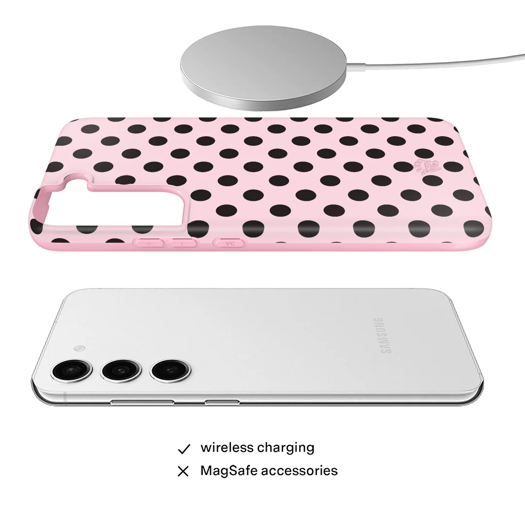 Princess Pink Polka Dot Samsung Case - Image 50