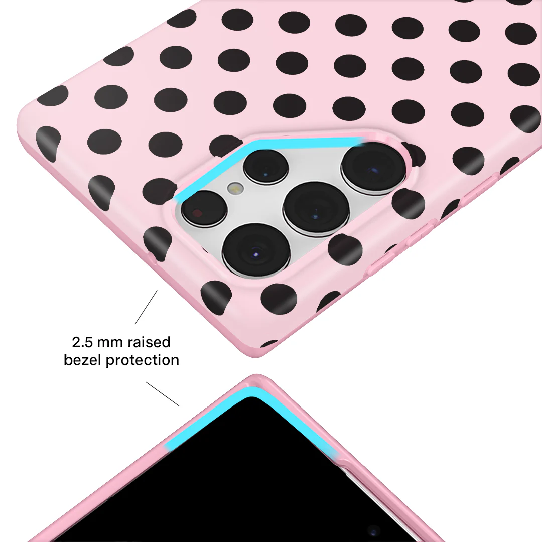 Princess Pink Polka Dot Samsung Case - Image 58