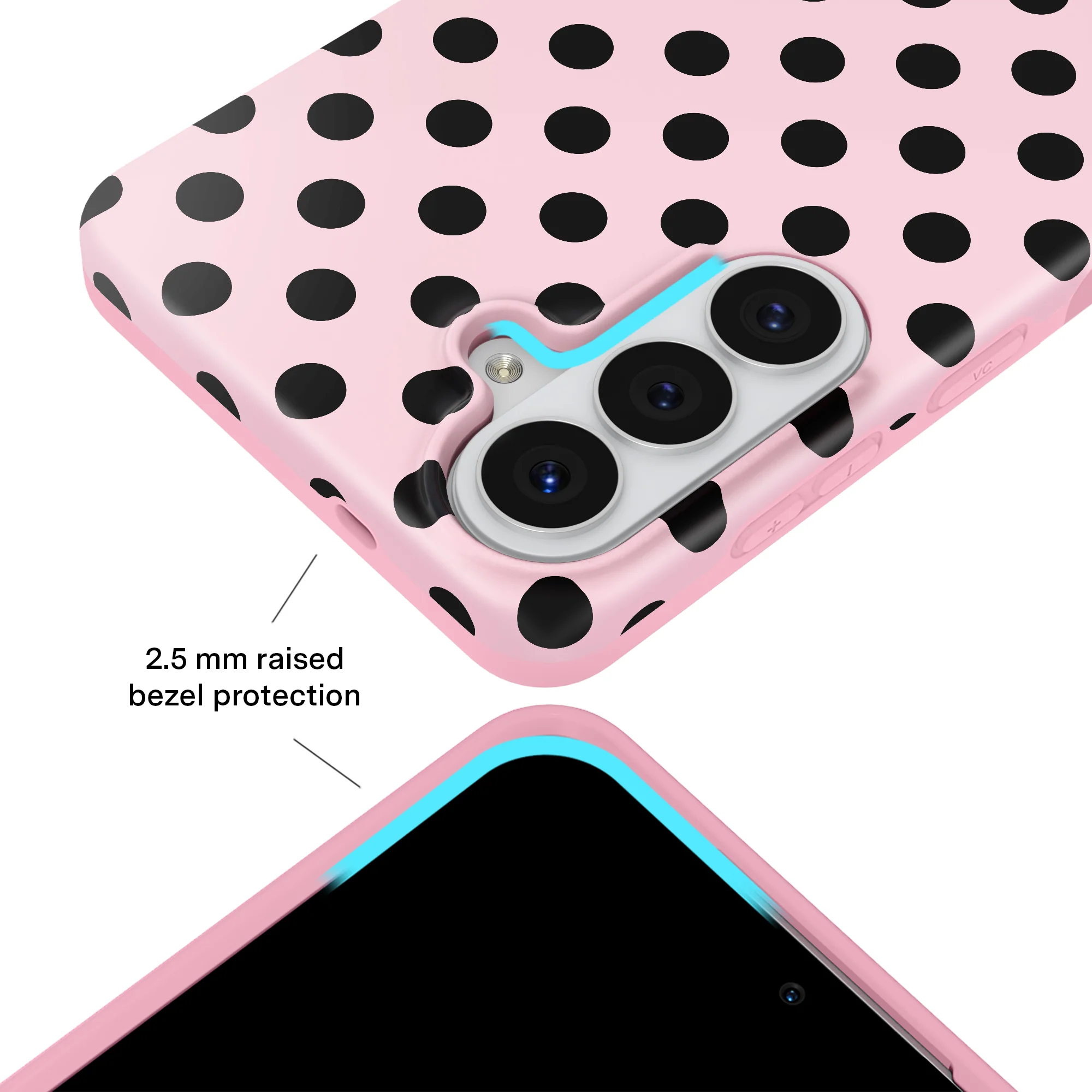 Princess Pink Polka Dot Samsung Case - Image 63