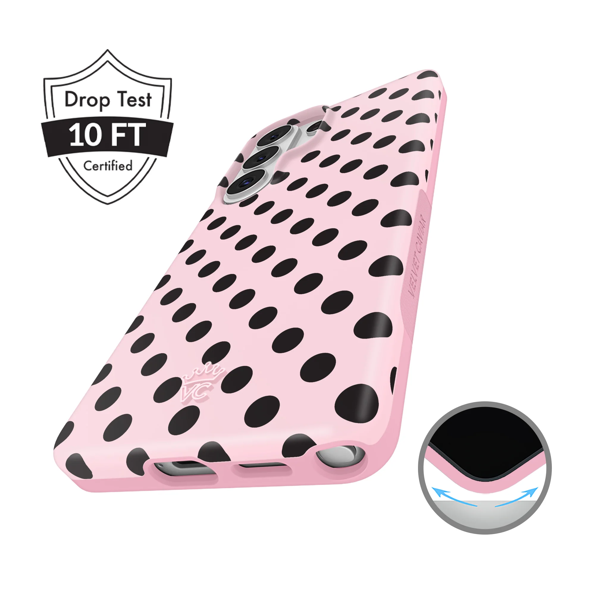 Princess Pink Polka Dot Samsung Case - Image 67