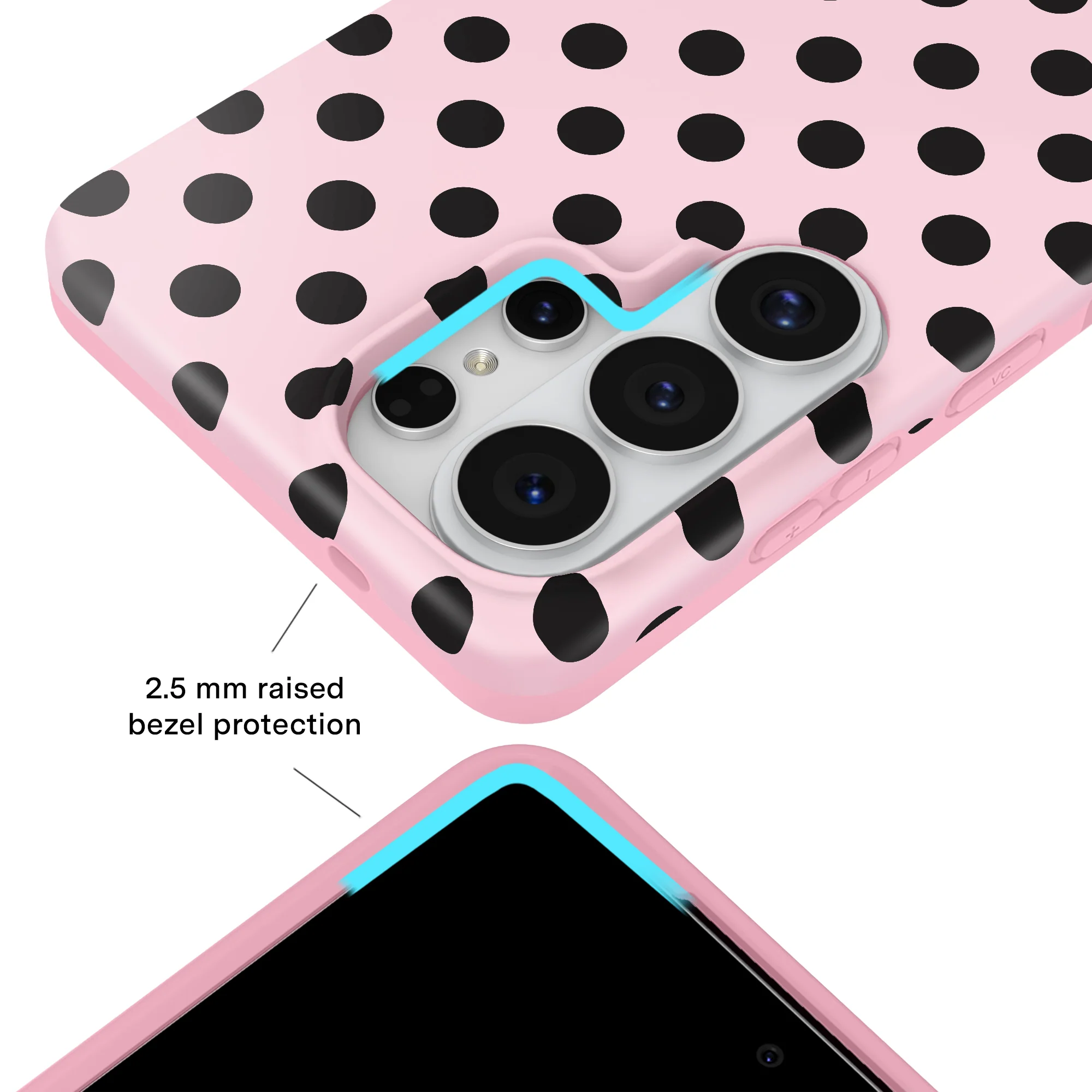 Princess Pink Polka Dot Samsung Case - Image 68