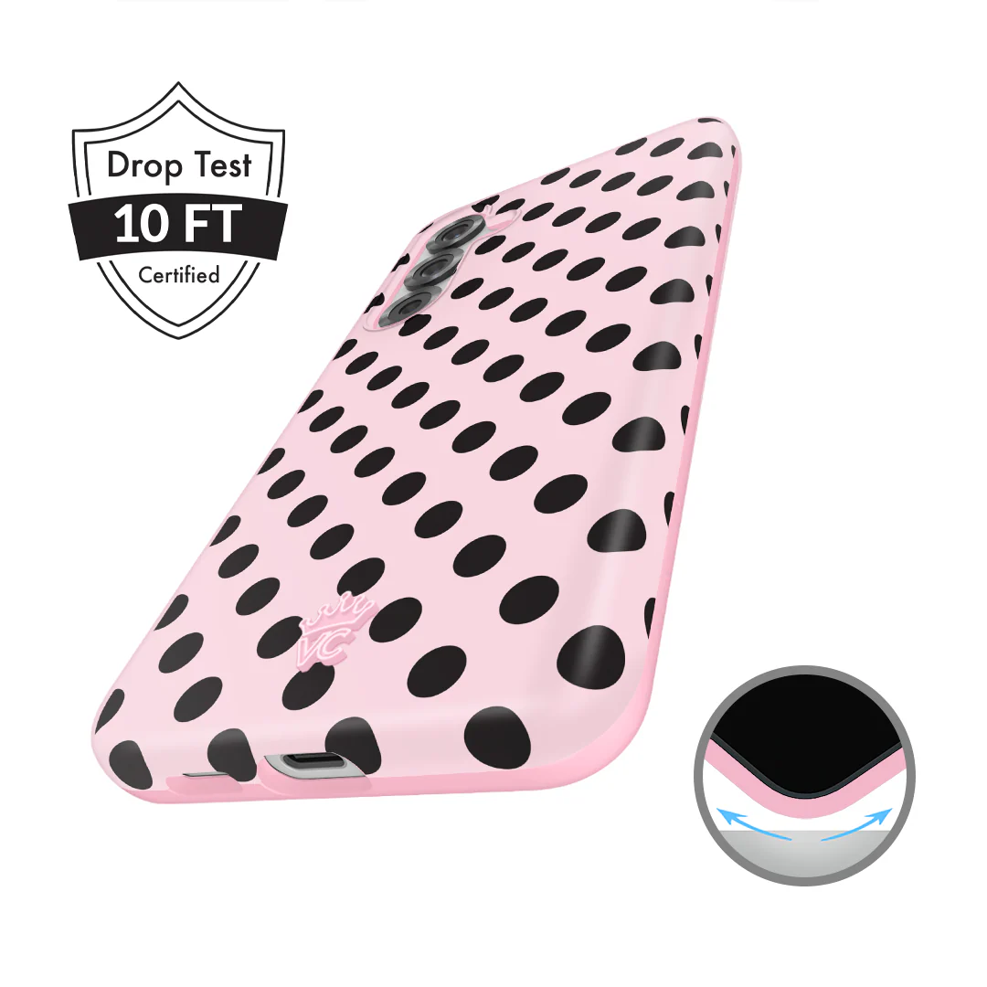 Princess Pink Polka Dot Samsung Case - Image 7