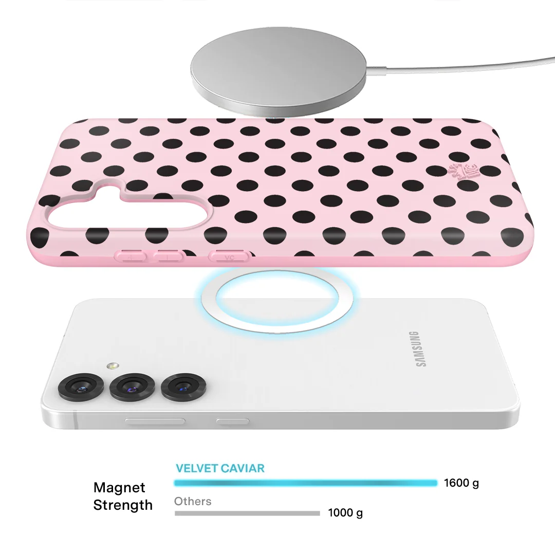 Princess Pink Polka Dot Samsung Case - Image 9