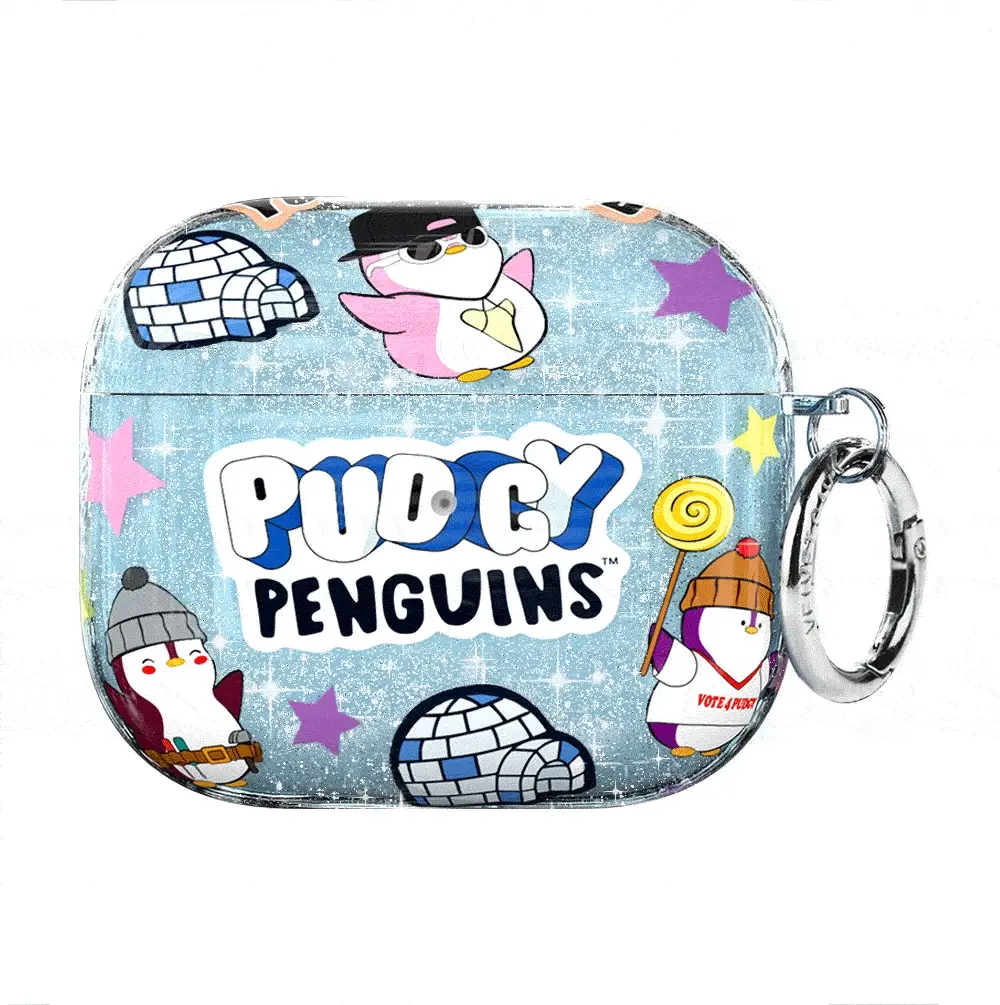 Pudgy Penguins Iceberg Glitter AirPod Case - Image 12