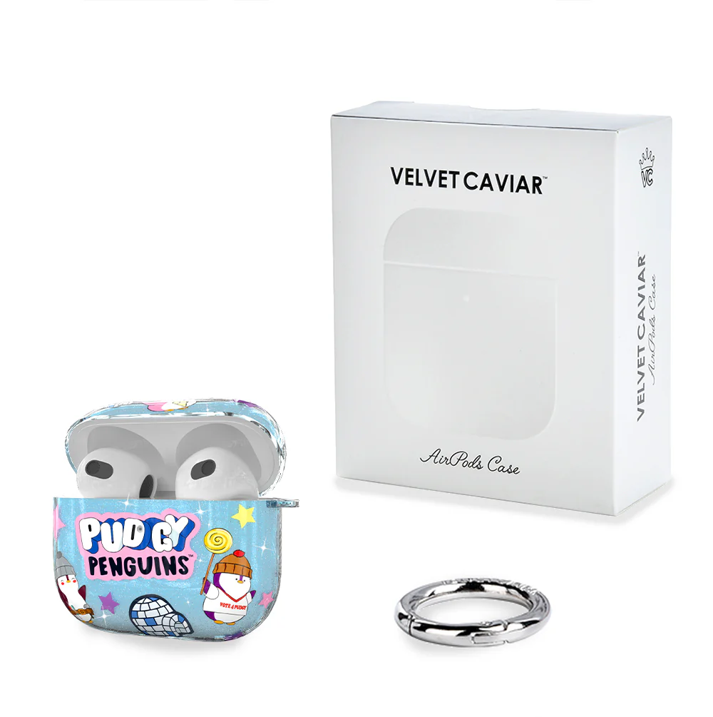 Pudgy Penguins Iceberg Glitter AirPod Case - Image 15