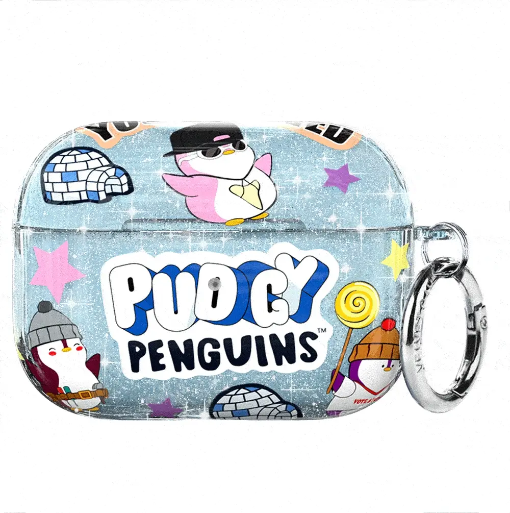Pudgy Penguins Iceberg Glitter AirPod Case - Image 6