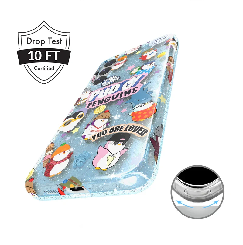 Pudgy Penguins Iceberg Glitter Samsung Case - Image 10