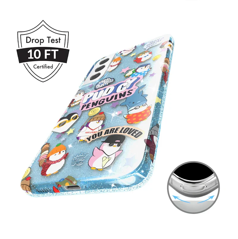 Pudgy Penguins Iceberg Glitter Samsung Case - Image 35