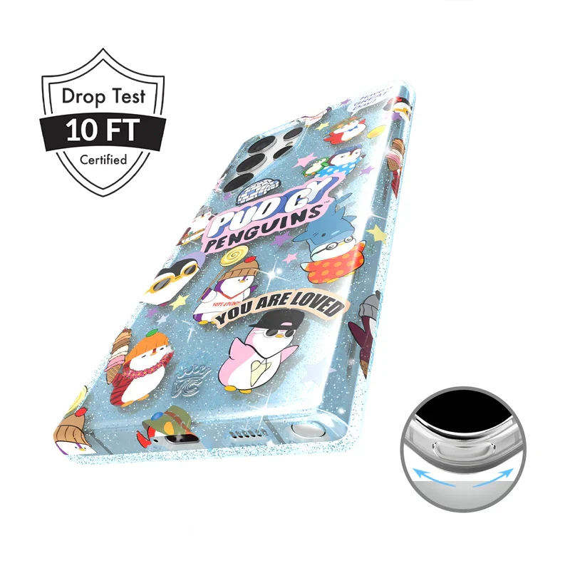 Pudgy Penguins Iceberg Glitter Samsung Case - Image 45