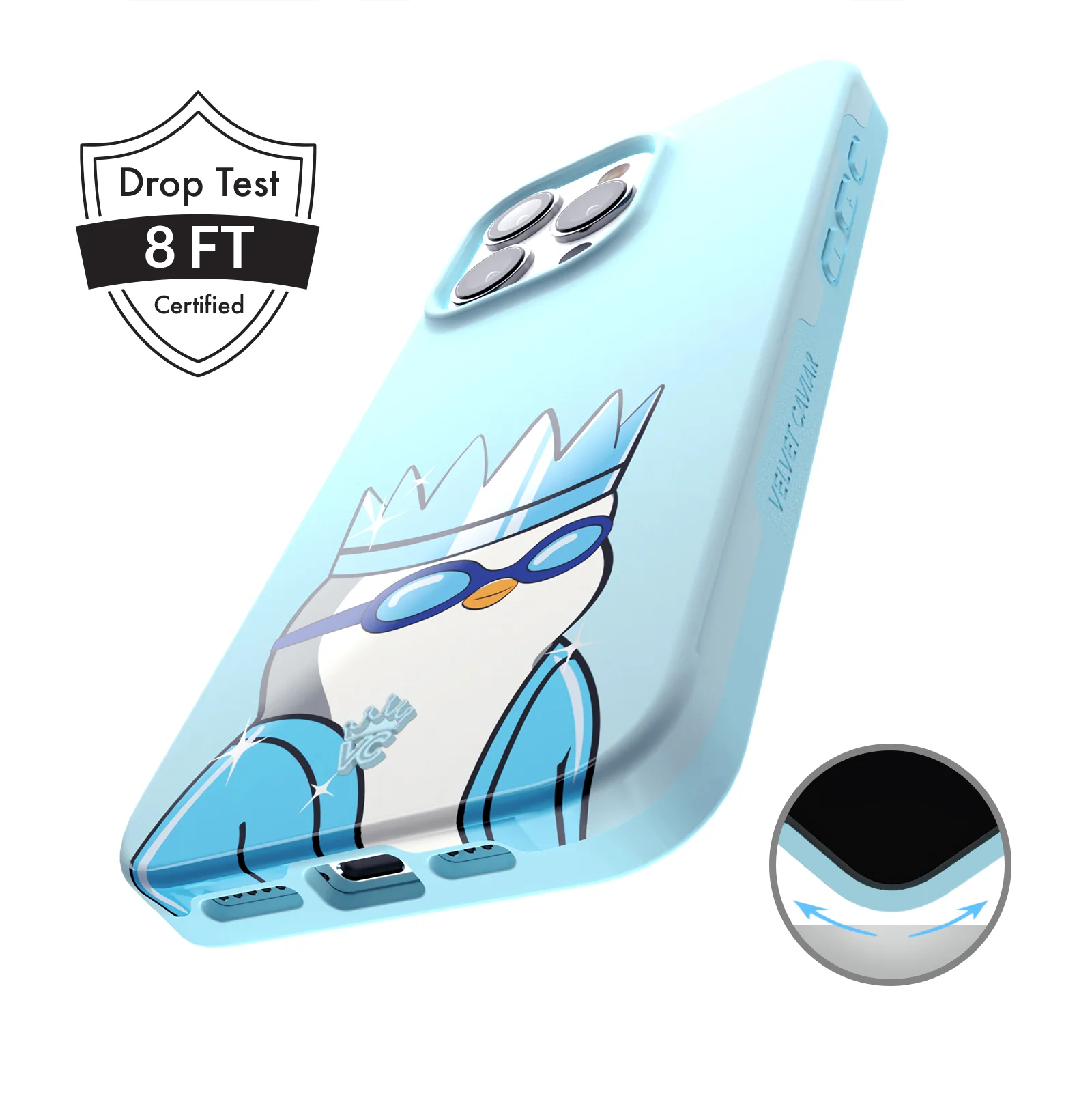 Pudgy Penguins Polar Blue iPhone Case - Image 11