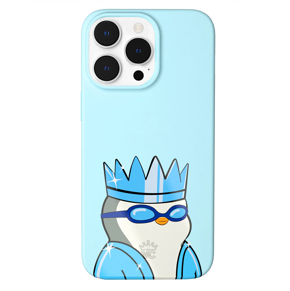 Pudgy Penguins Polar Blue iPhone Case - Image 43
