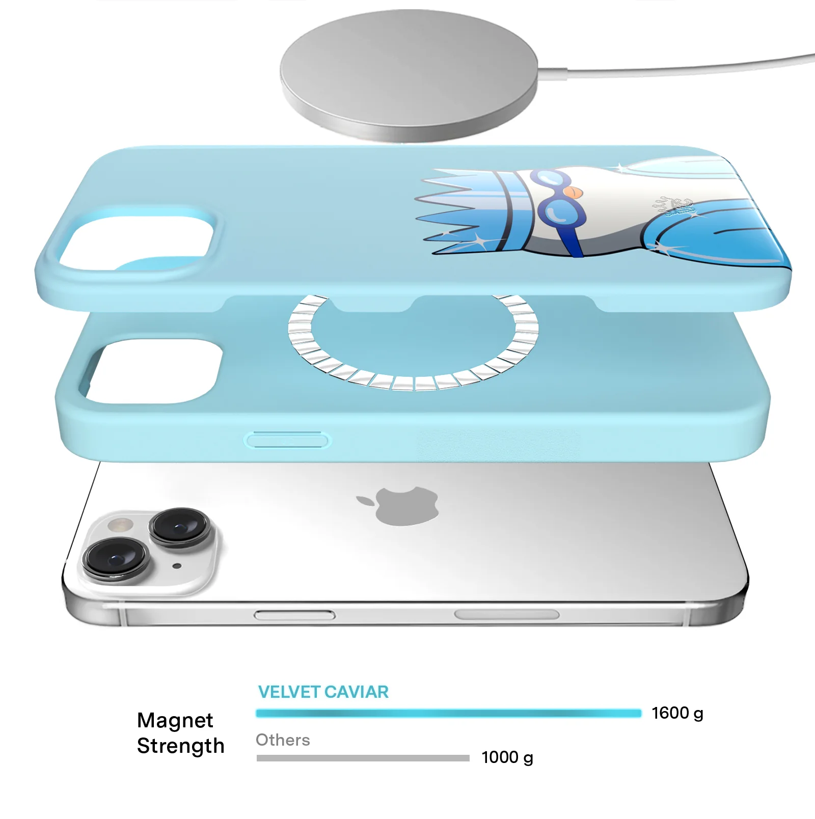 Pudgy Penguins Polar Blue iPhone Case - Image 52