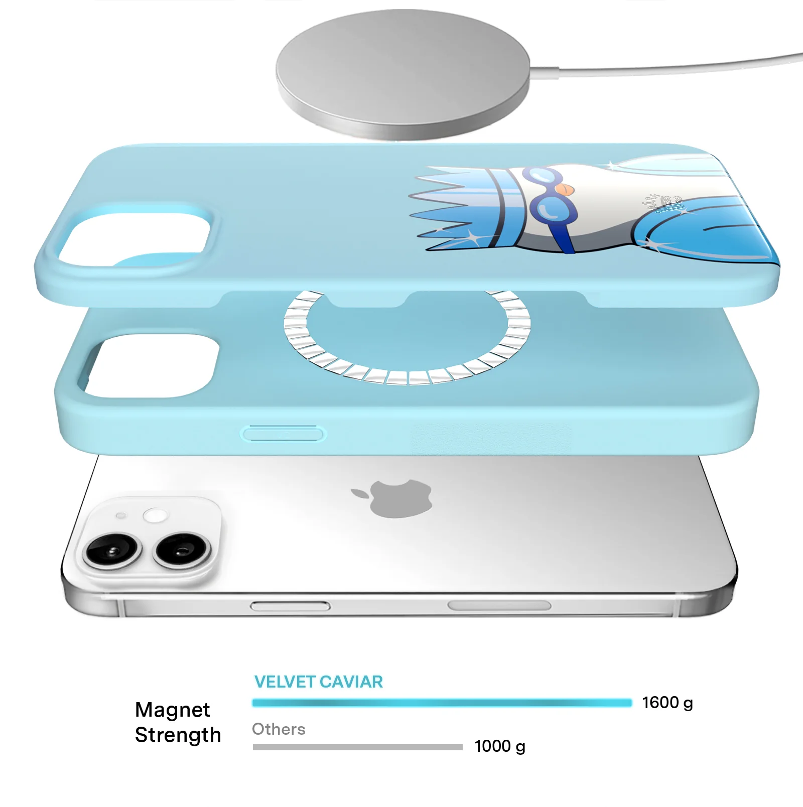 Pudgy Penguins Polar Blue iPhone Case - Image 76