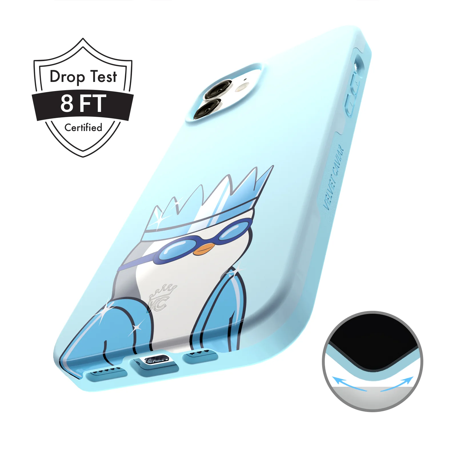 Pudgy Penguins Polar Blue iPhone Case - Image 77