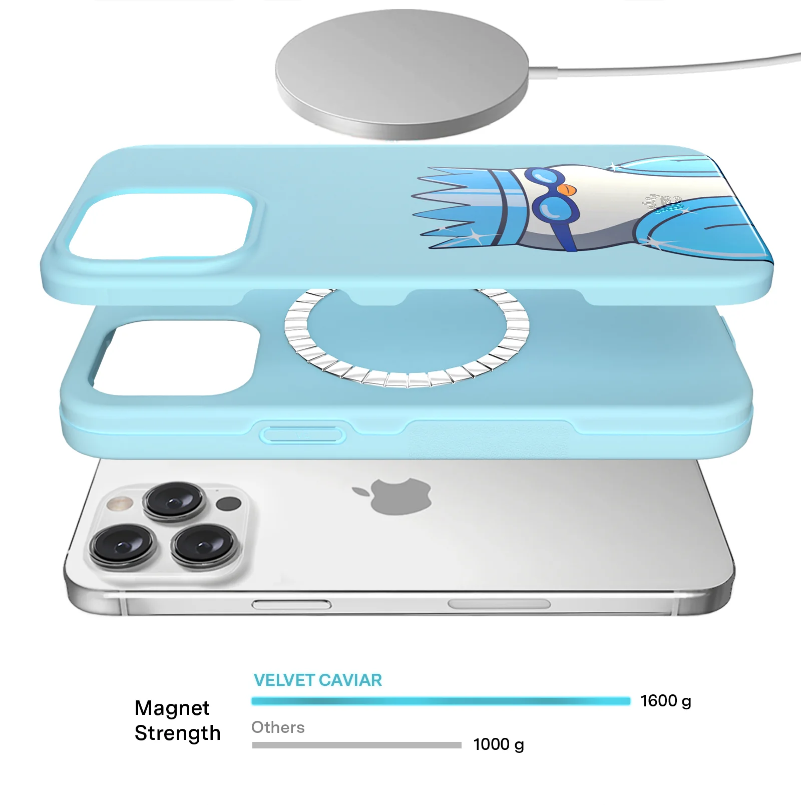 Pudgy Penguins Polar Blue iPhone Case - Image 94