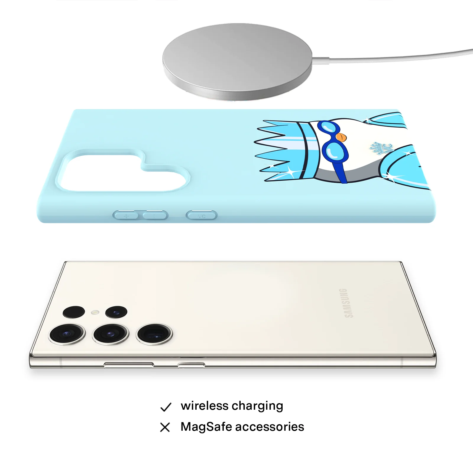 Pudgy Penguins Polar Blue Samsung Case - Image 16