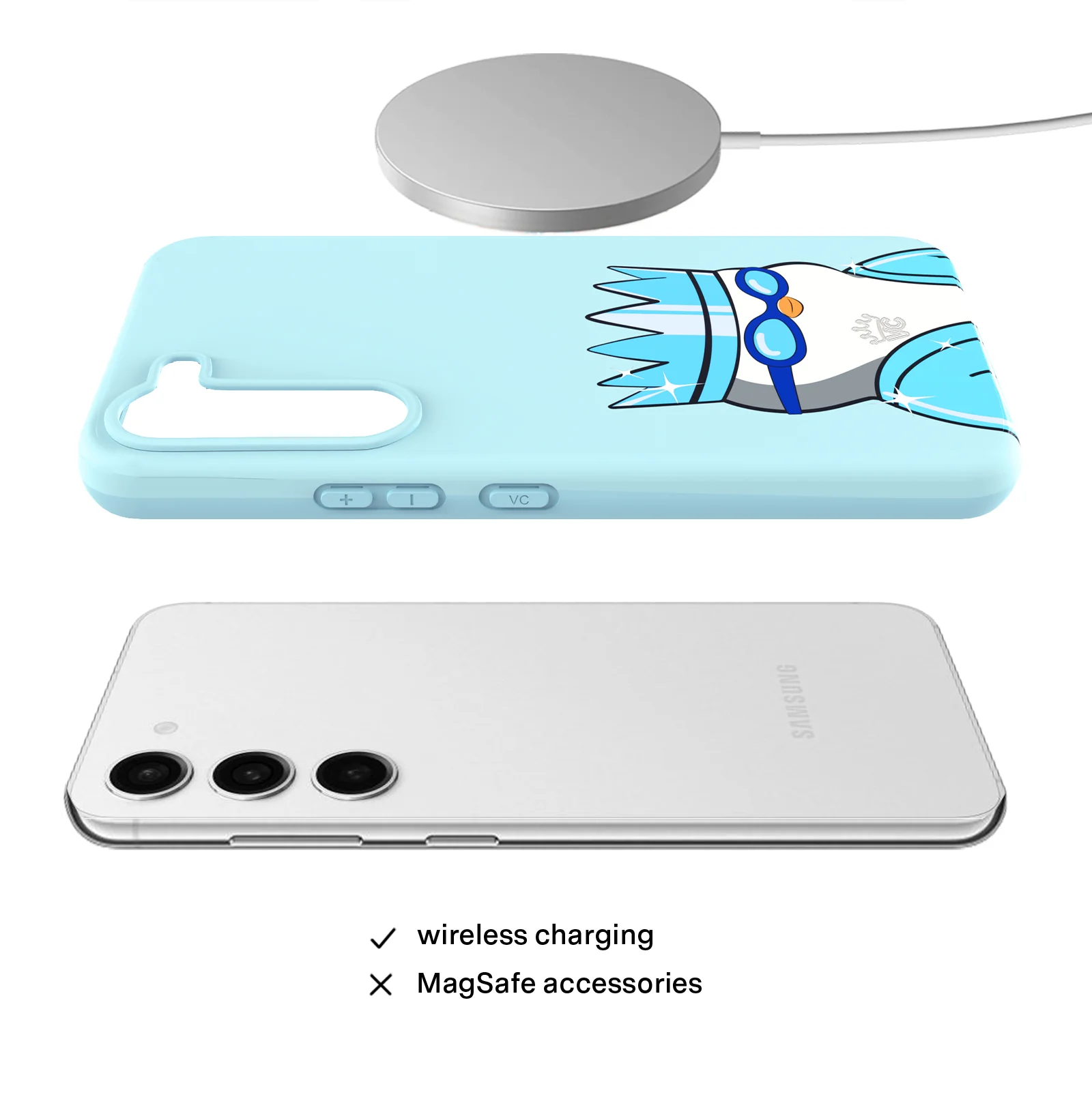 Pudgy Penguins Polar Blue Samsung Case - Image 22