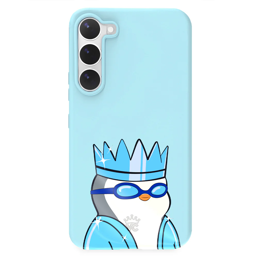 Pudgy Penguins Polar Blue Samsung Case - Image 25