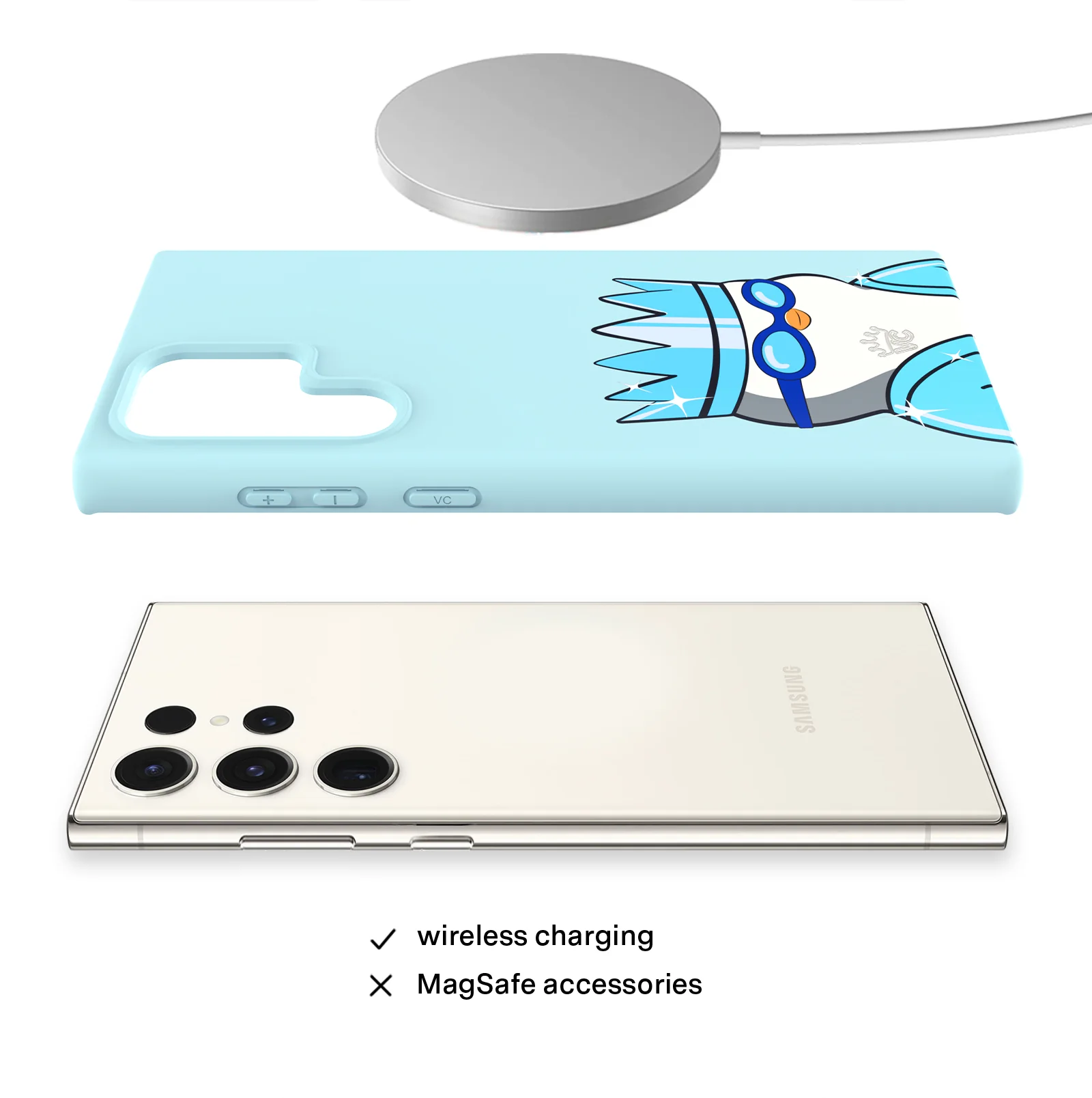 Pudgy Penguins Polar Blue Samsung Case - Image 34