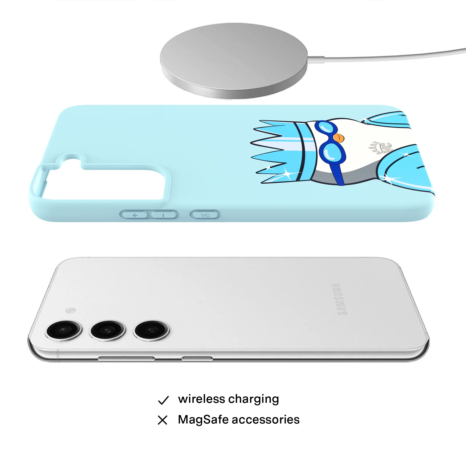 Pudgy Penguins Polar Blue Samsung Case - Image 40