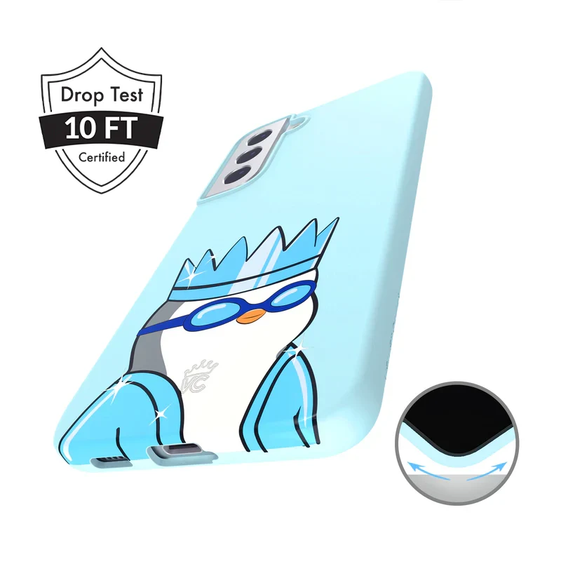 Pudgy Penguins Polar Blue Samsung Case - Image 41