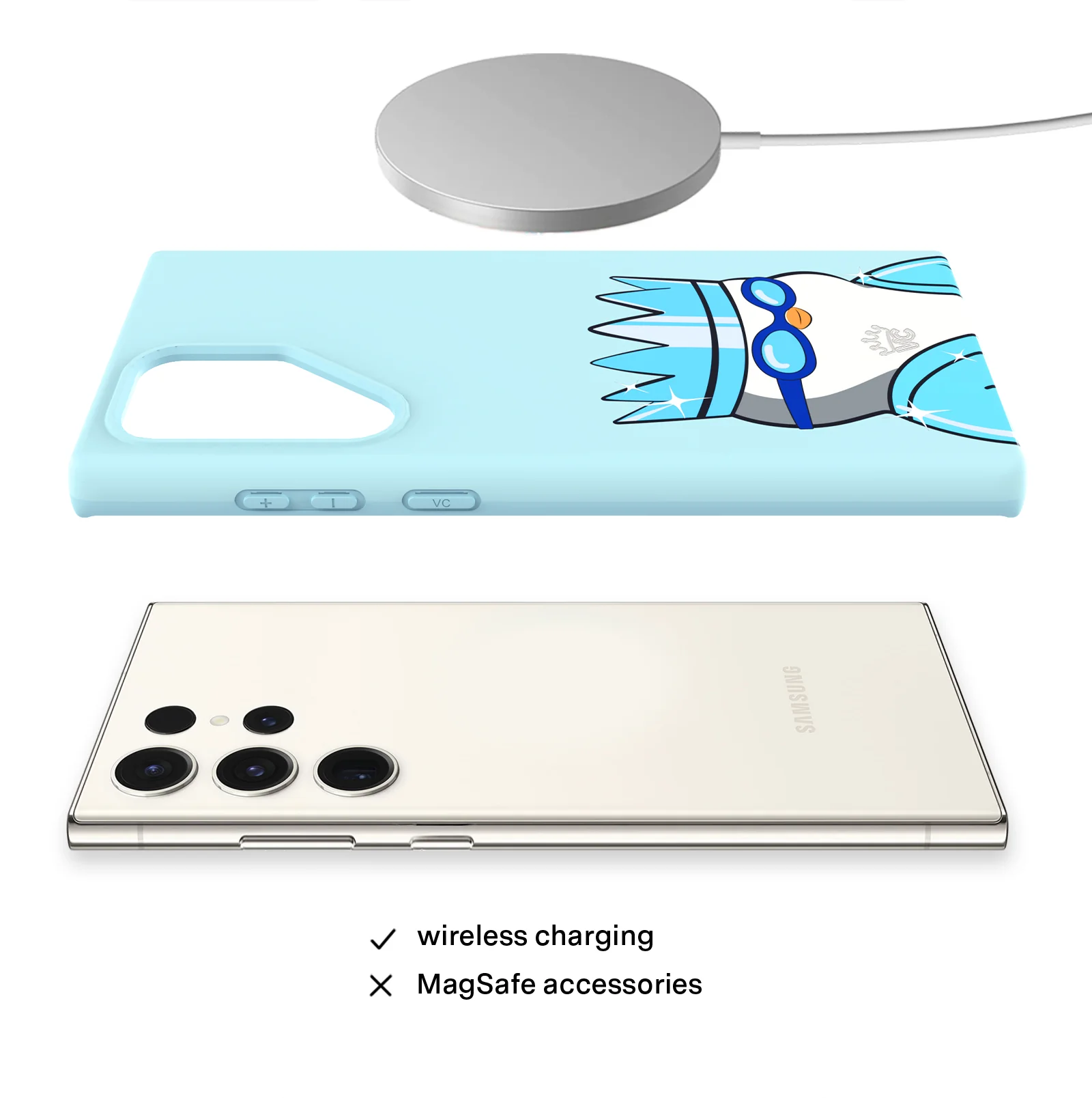 Pudgy Penguins Polar Blue Samsung Case - Image 52