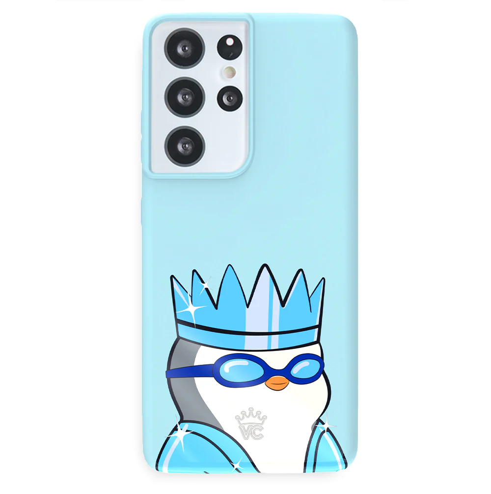 Pudgy Penguins Polar Blue Samsung Case - Image 67
