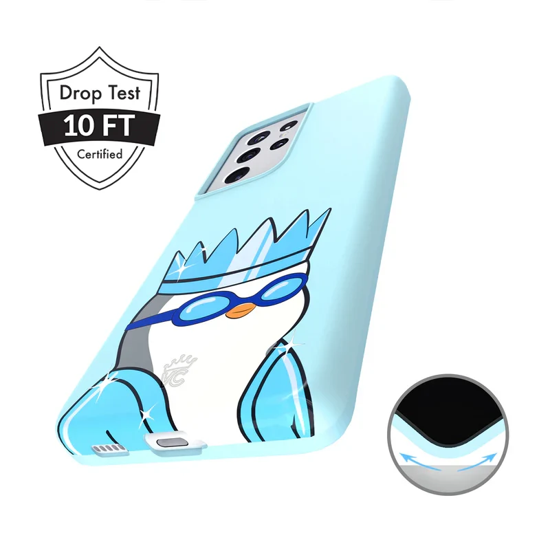 Pudgy Penguins Polar Blue Samsung Case - Image 71