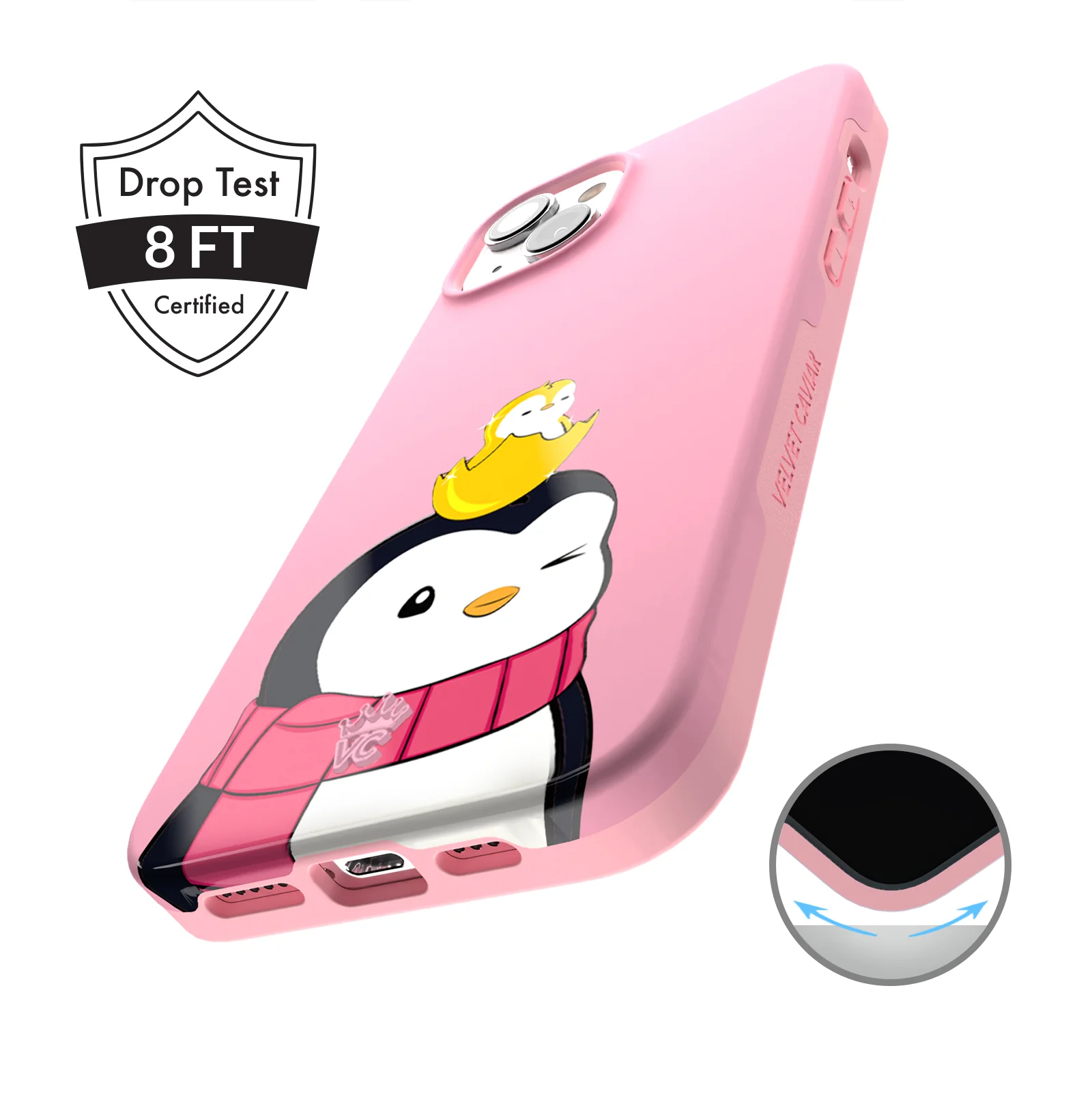 Pudgy Penguins Positive Pink iPhone Case - Image 23