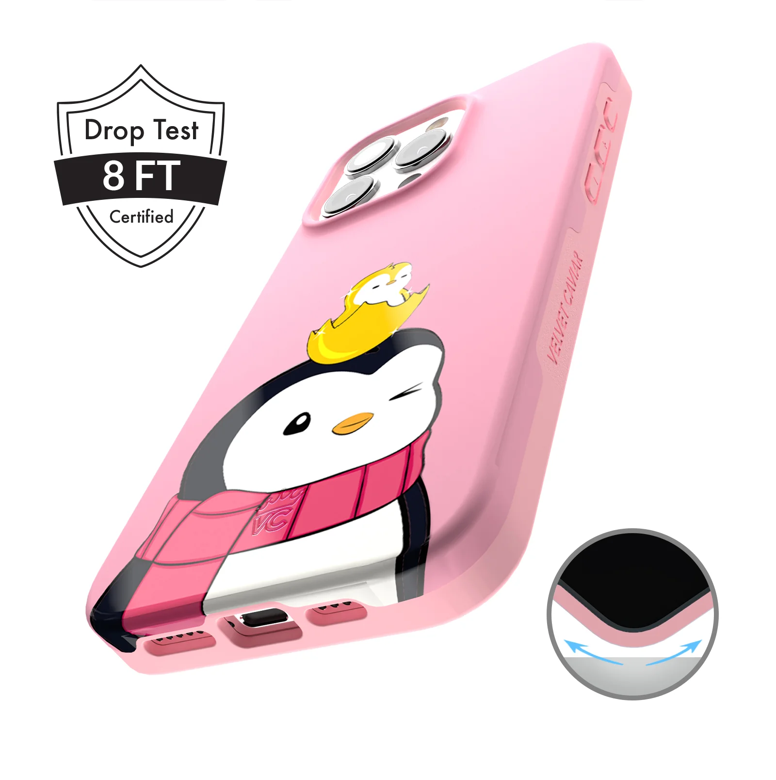 Pudgy Penguins Positive Pink iPhone Case - Image 71