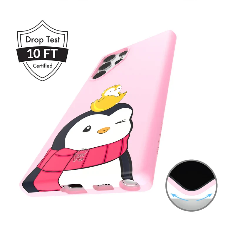 Pudgy Penguins Positive Pink Samsung Case - Image 53