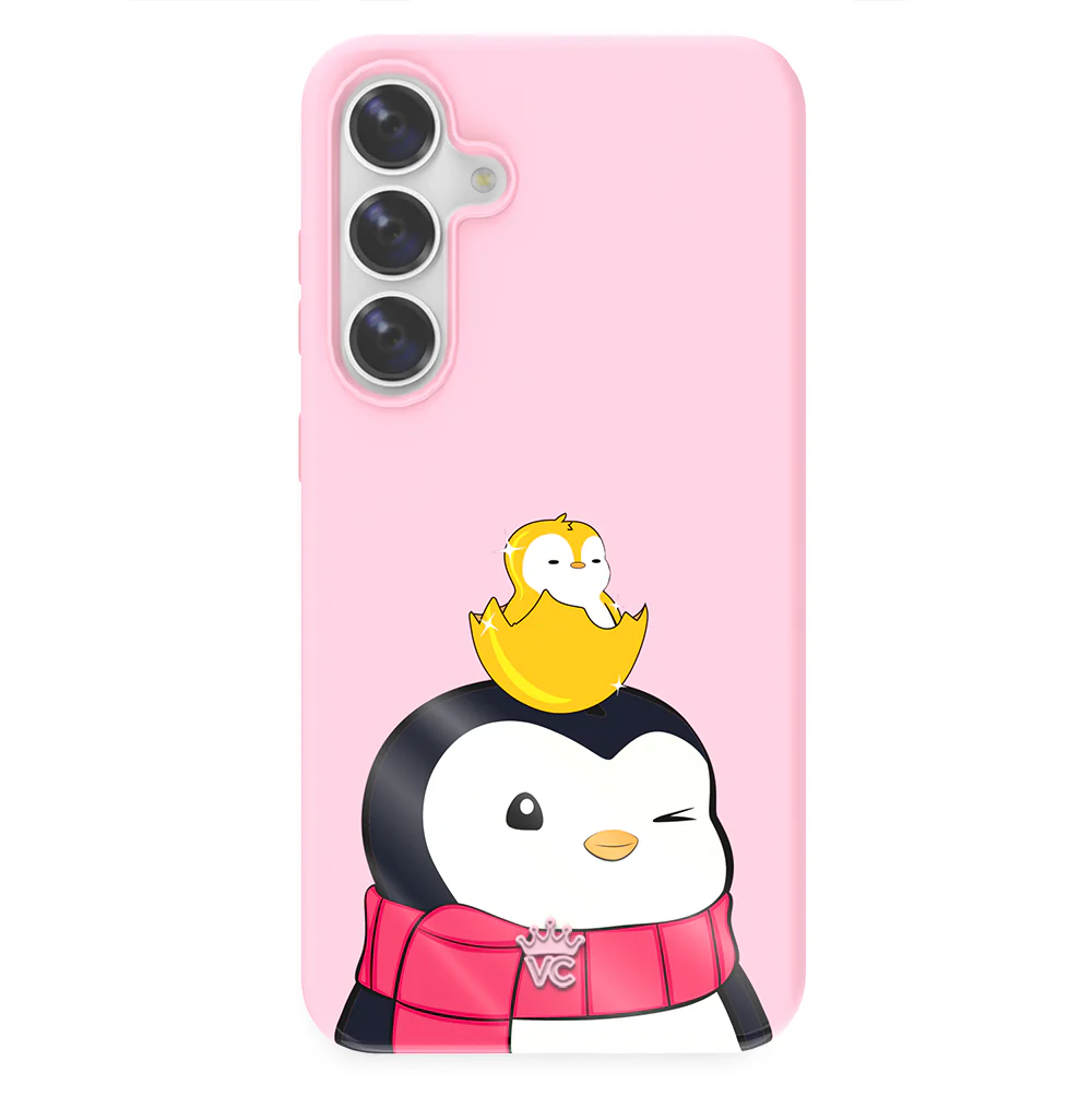 Pudgy Penguins Positive Pink Samsung Case - Image 7